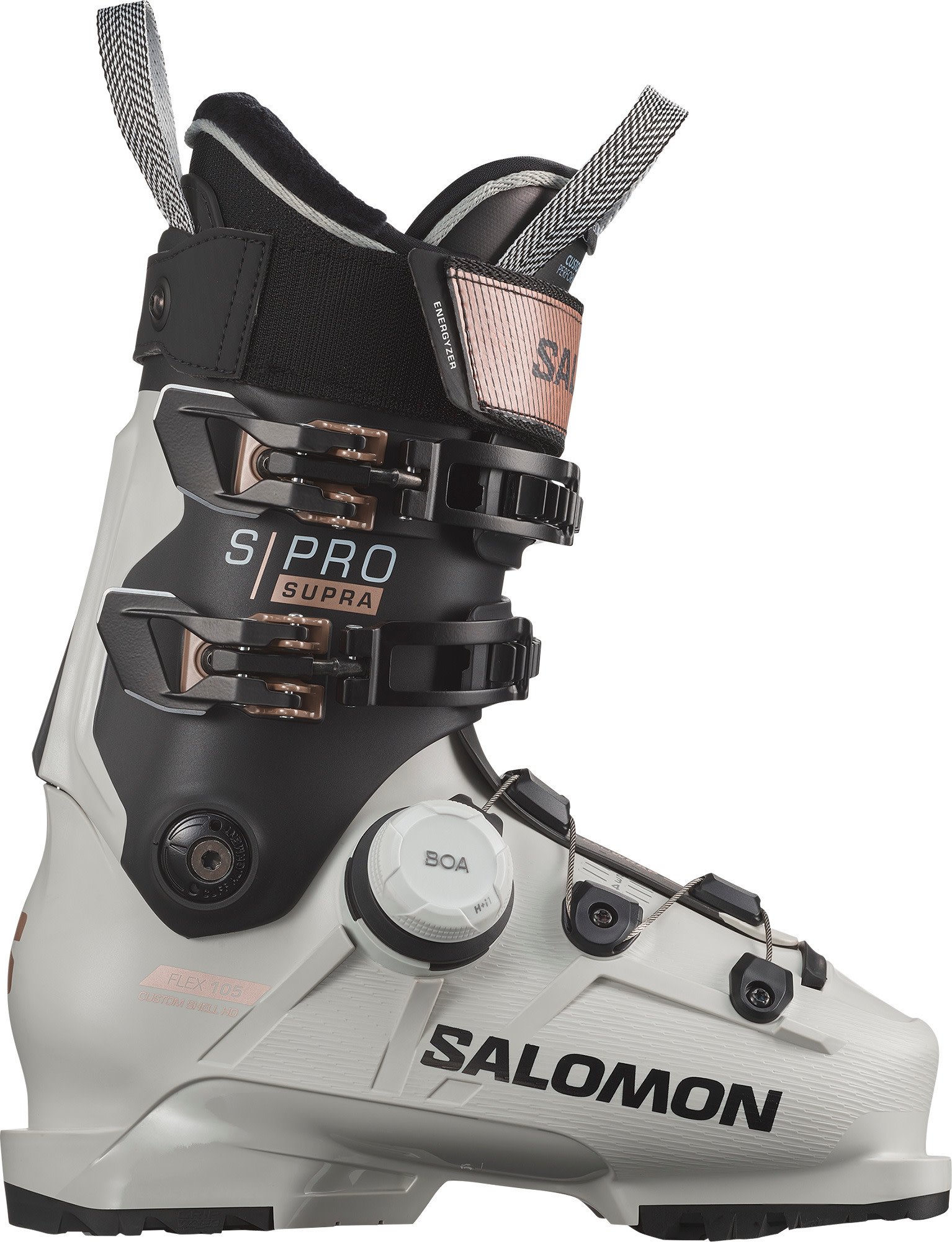 Salomon Salomon Women's S/Pro Supra Boa 105 Gray Aurora/Black/Pink Gold
