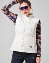 Casall Lightweight Padded Vest - Off White