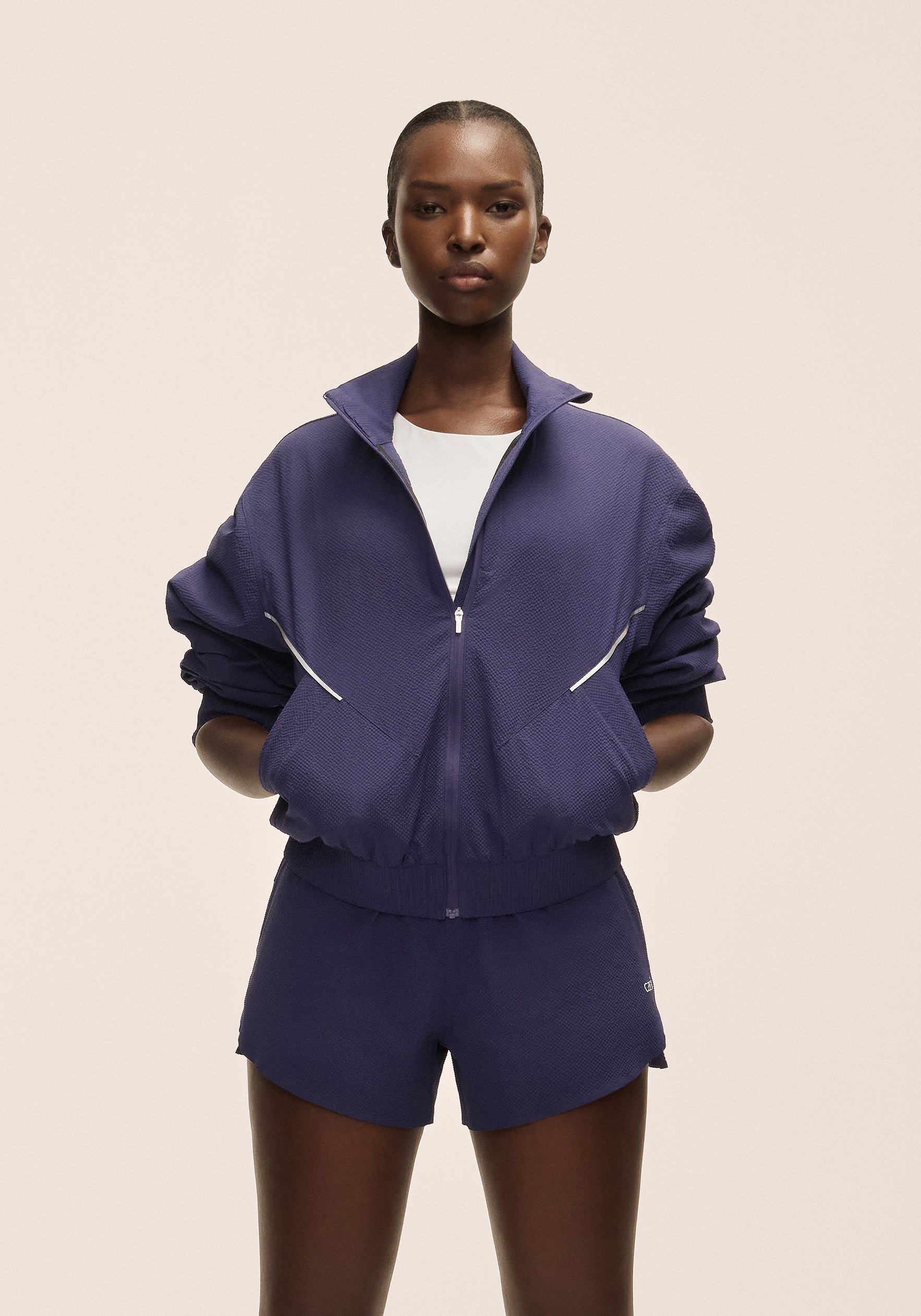 Casall Luna Textured Jacket - Purple Eclipse