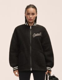 Casall Alma Varsity Jacket - Black