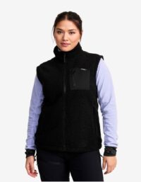 Revolution Race Bigfoot Pile Vest Dam Jetblack, Storlek:2XL