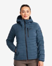 Revolution Race Flex Stretch Hooded Down Jacket Dam Moonlit Ocean, Storlek:2XL