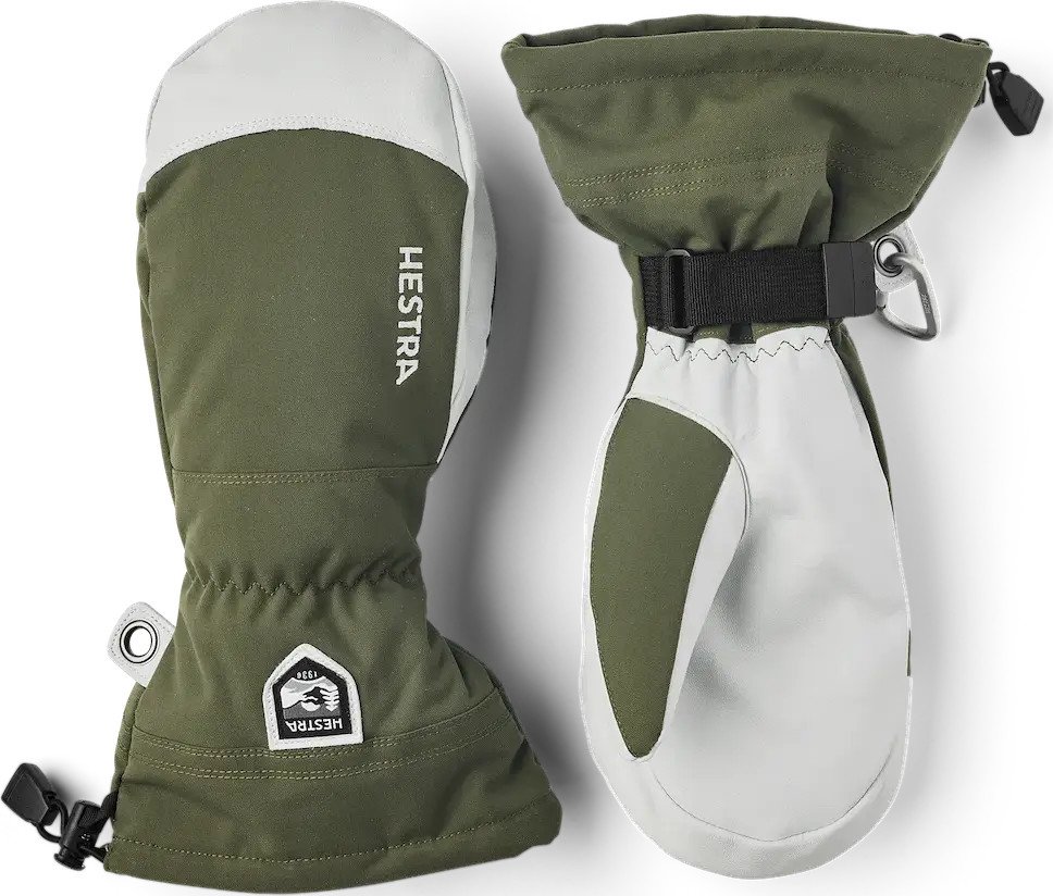 Hestra Hestra Army Leather Heli Ski Mitt Olive
