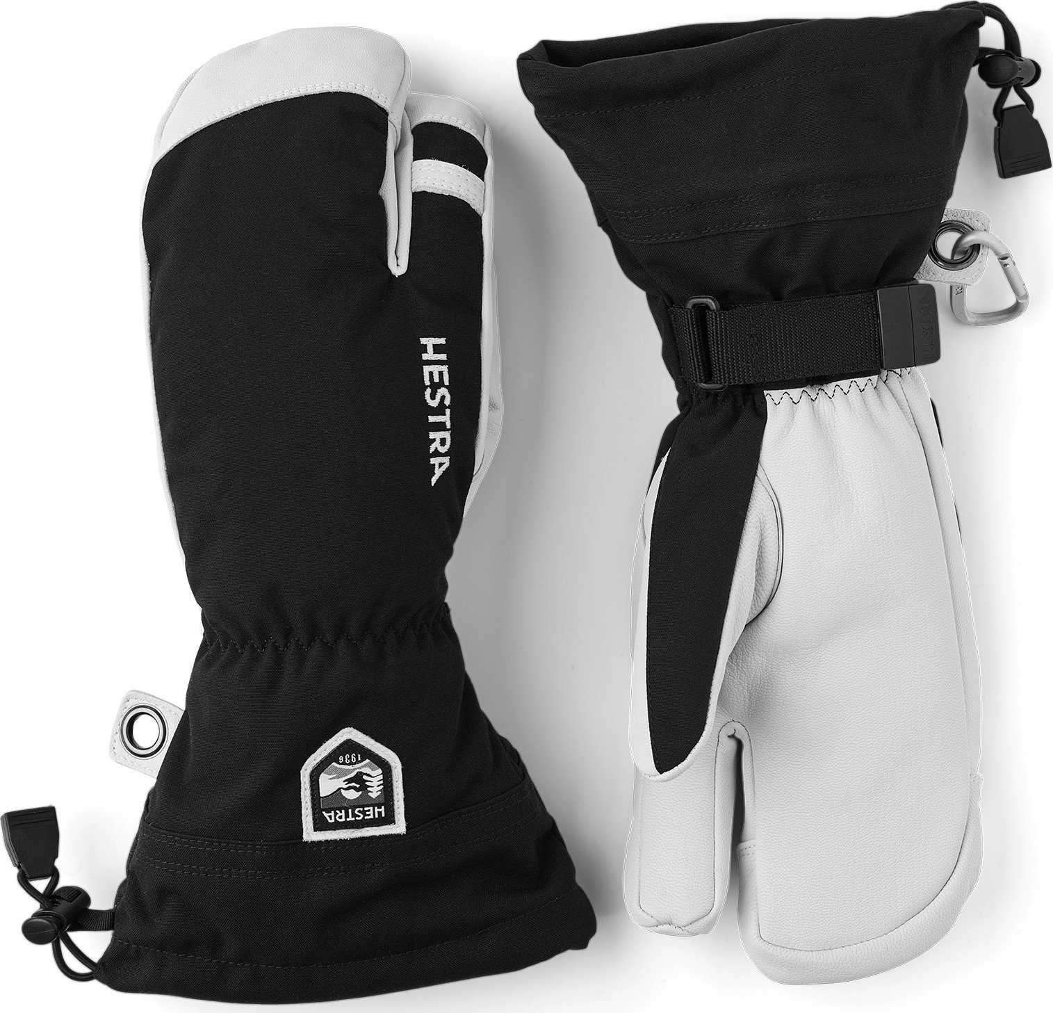 Hestra Hestra Army Leather Heli Ski 3-Finger Black