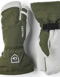 Hestra Hestra Army Leather Heli Ski 3-Finger Olive