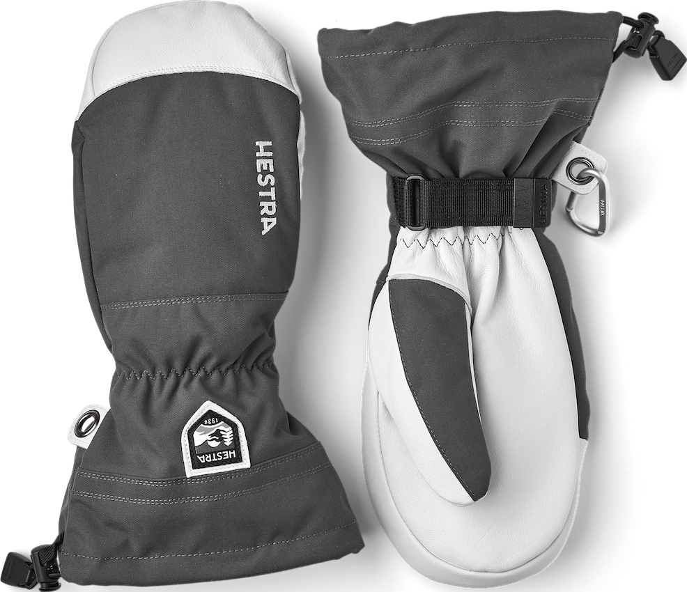Hestra Hestra Army Leather Heli Ski Mitt Grey