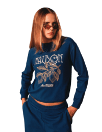 Malbon Golf Malbon Golf Adeline Crewneck Sweatshirt - Blå