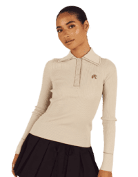 Malbon Golf Malbon Golf Agatha Knit Polo - Grå