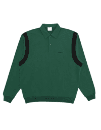 Students Golf Students Golf Clive L/S Fleece Polo - Pine
