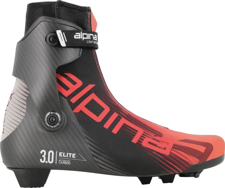 Alpina Elite 3.0 SkateX Längdpjäxor Black/Red, EU 44
