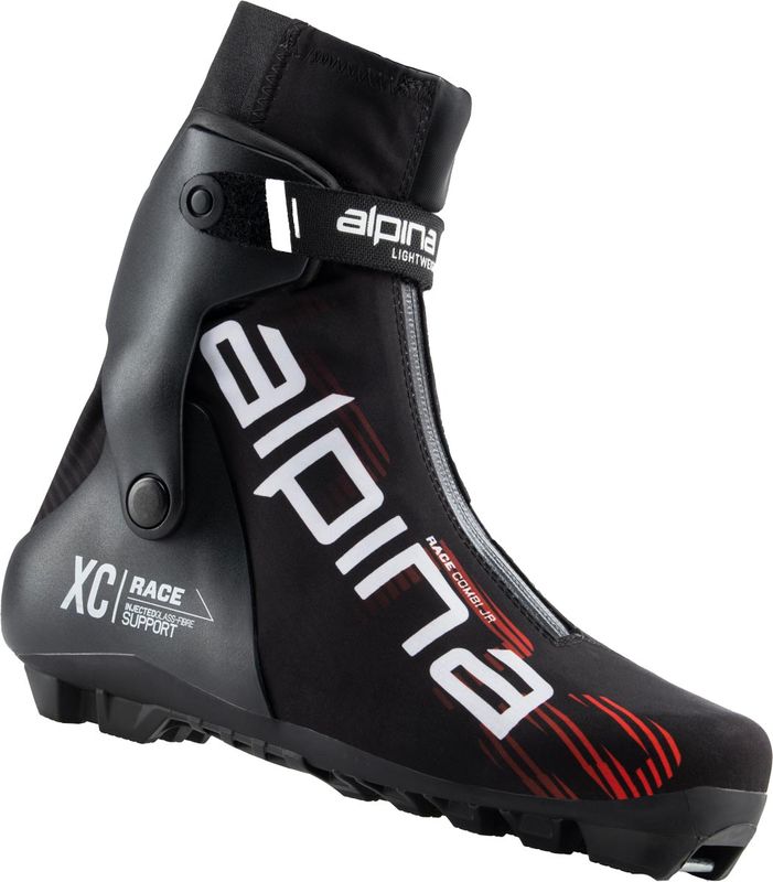 Alpina Race Combi Junior Längdpjäxor Black/Red, EU 42