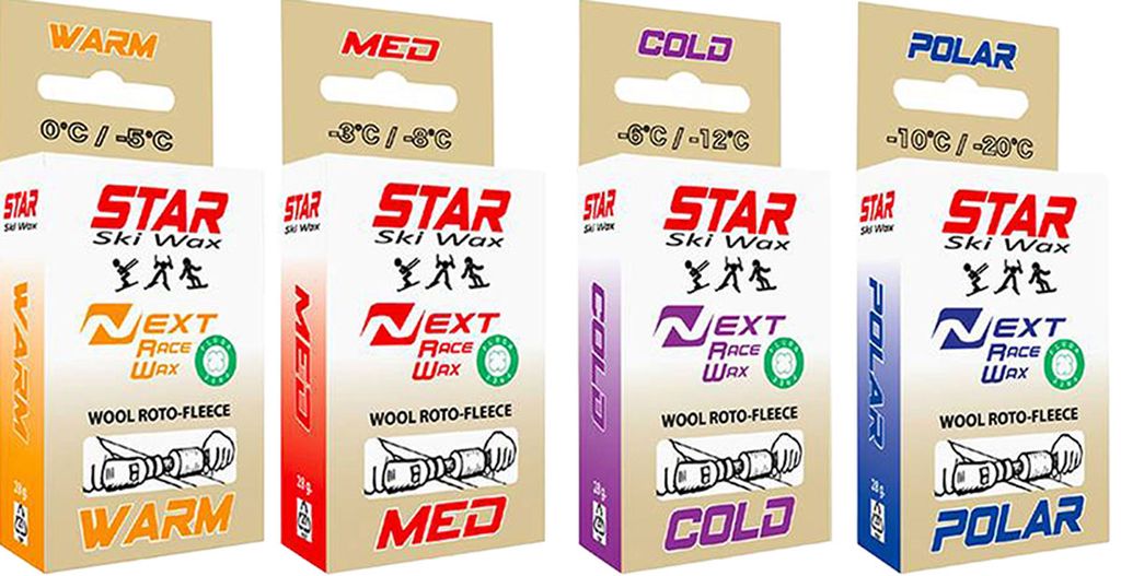 Star NEXT Race Wax Paraffin 20g Glidvalla, POLAR