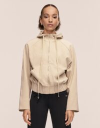 Casall Aria Zip Hoodie Jacket - Ecru