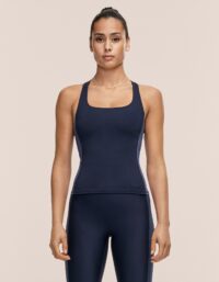 Casall Shaped Block Built in Bra Tank - Core Blue