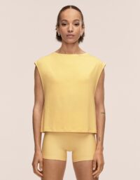 Casall Delight Boatneck Loose Tank - Soul Yellow