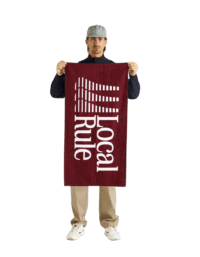 Local Rule Local Rule Iron Logo Towel - Mörkröd