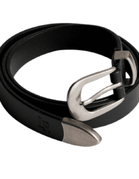 Local Rule Local Rule Leather Belt - Svart