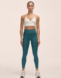 Casall Graphic High Waist Tights - Ocean Teel