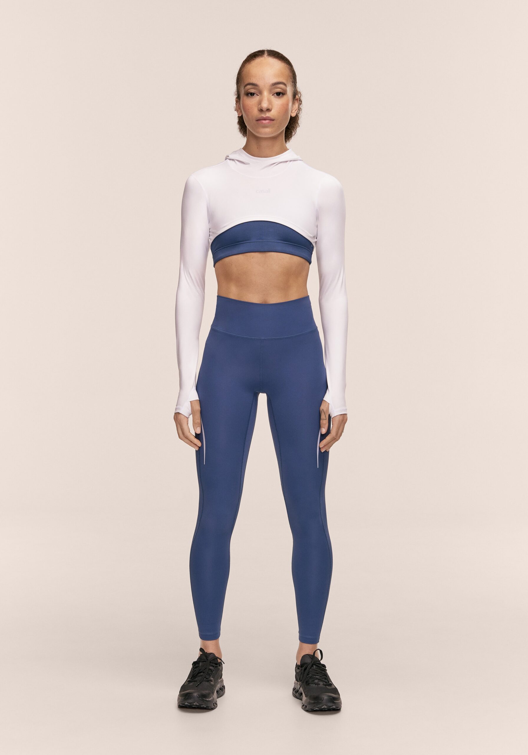 Casall Performance Running Tights - Blue Shadow