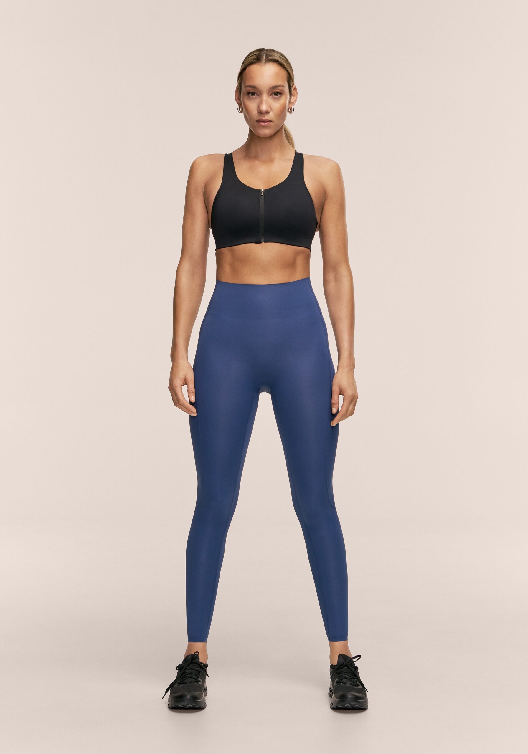 Casall Silhouette High Waist Tights - Blue Shadow