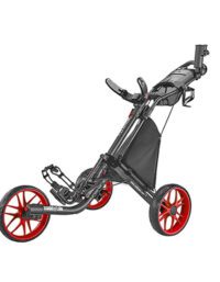 Caddytek EZ TOUR Quickfold Golfvagn med 3 Hjul - Röd