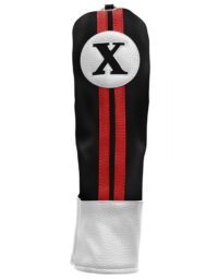 Sahara Retro Fairway Wood Headcover #X Svart/Röd/Vit