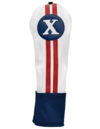 Sahara Retro Fairway Wood Headcover #X Röd/Vit/Blå