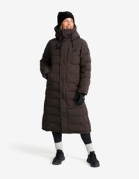 Revolution Race Scenic Insulated Long Parka Dam Espresso, Storlek:2XL