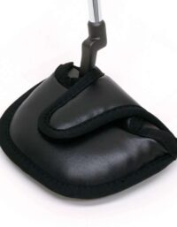 Headcover för Mallet Putters i Syntetiskt Läder-Svart Standard