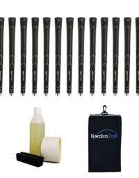 Karma Super Light Jumbo Black Ribbed Greppkit - 13 grepp, klämma, vätska, tejp, handduk