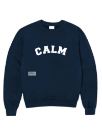 Students Golf Students Golf Calm Fleece Crew Sweater - Mörkblå