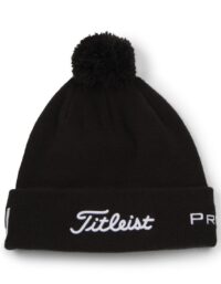 Titleist Tour Pom Pom Beanie - Black/White