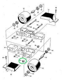 Swenor Låsmutter Bak Rullskidor Reservdelar