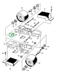 Swenor Låsmutter Fram Rullskidor Reservdelar