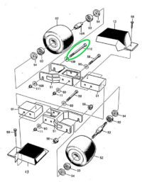 Swenor Bult Framhjul Finstep Rullskidor Reservdelar
