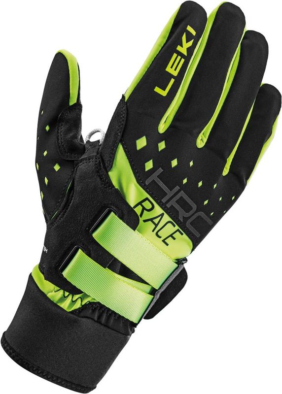 Leki HRC Race Shark Stavremmar Black/Neon Yellow, 10,5