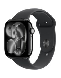 Apple Watch S11 GPS 46mm Jet Black Aluminium Black Sport Band S/M