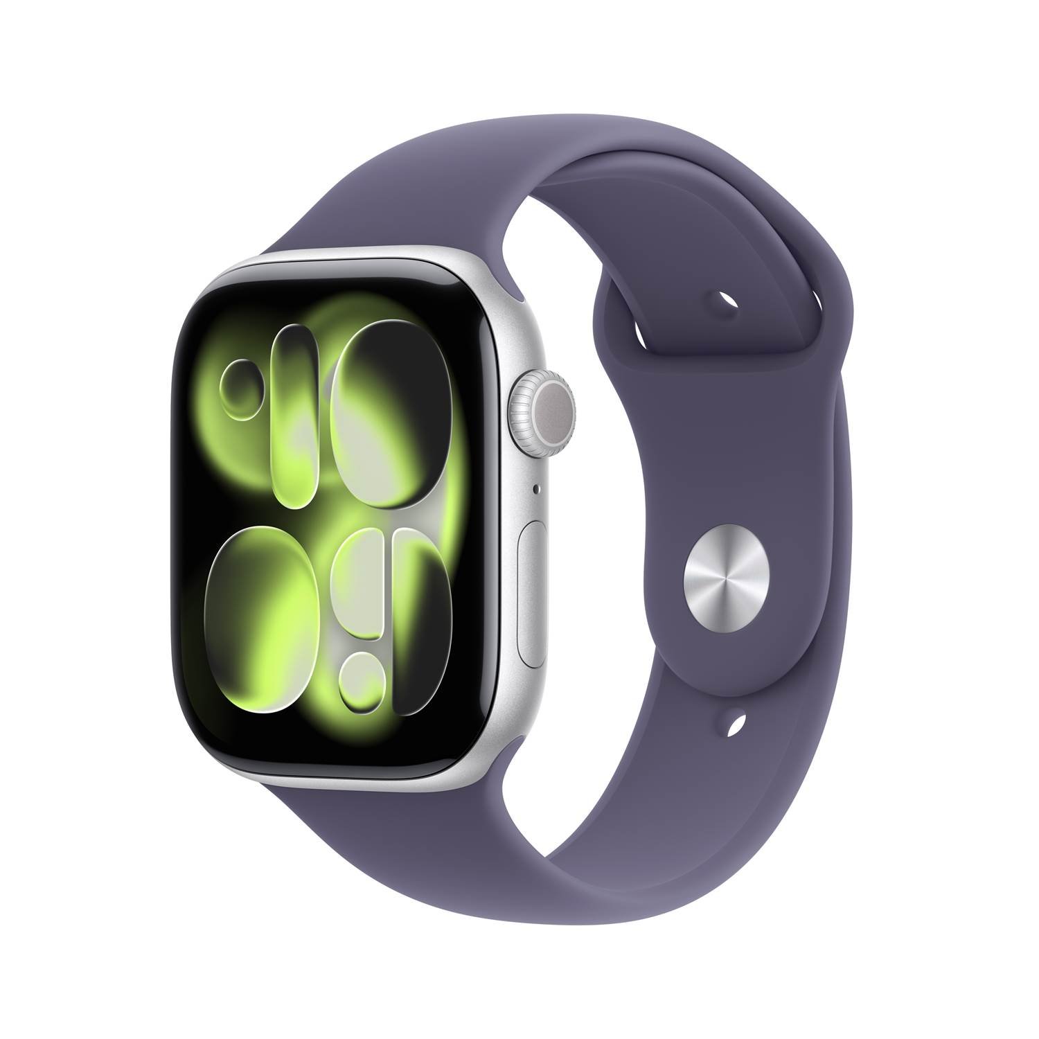 Apple Watch S11 GPS+Cell 46mm Silver Aluminium Purple Fog Sport Band S/M