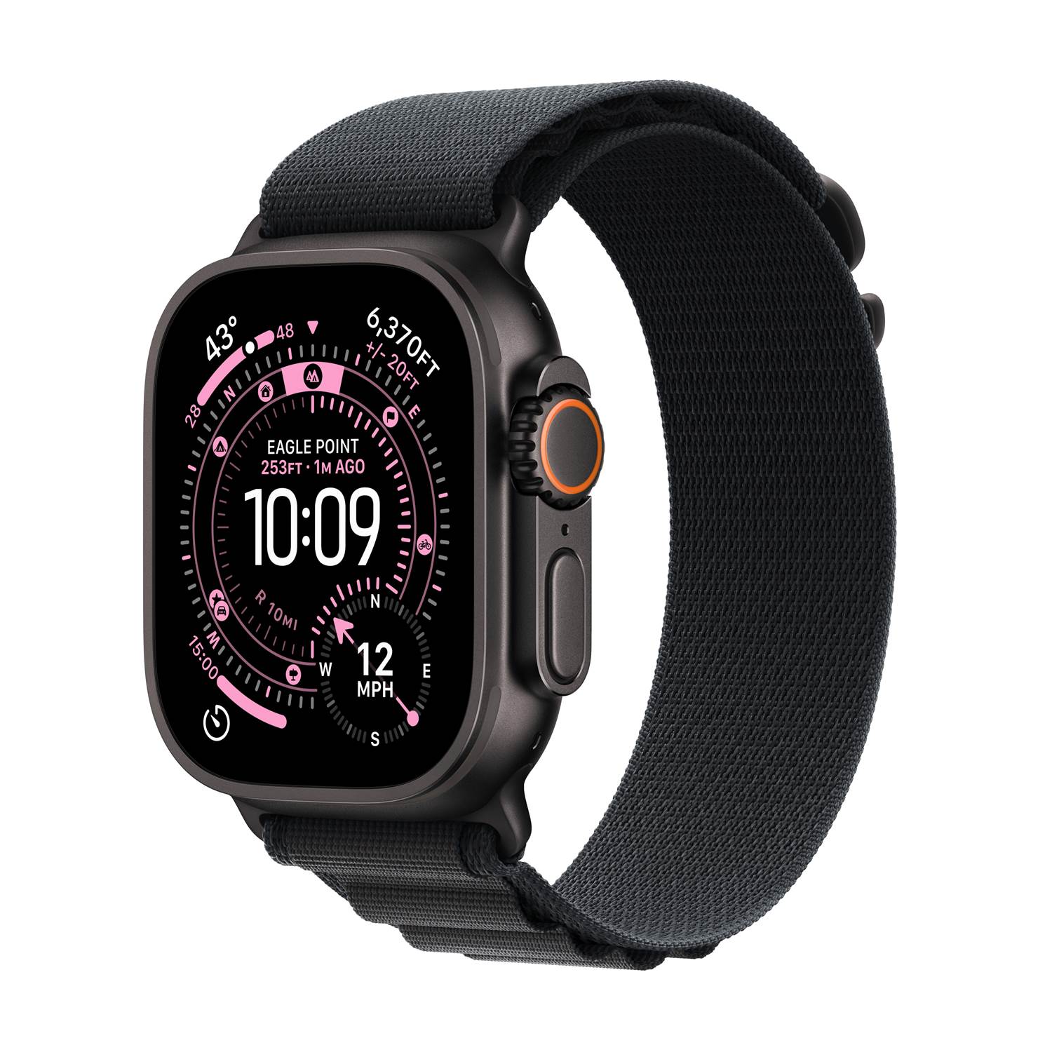 Apple Watch Ultra 3 GPS+Cell 49mm Black Titanium Black Alpine Loop - Large