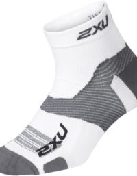 2XU Vectr Ultralight 1/4 Crew Socks Löparstrumpor White/Grey, XL