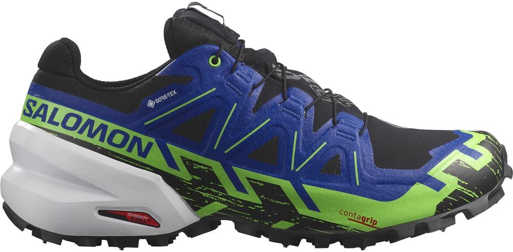 Salomon Spikecross 6 GTX U Trailskor Black/Surf The Web, UK 7