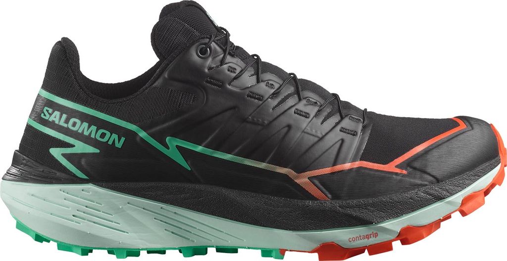 Salomon Thundercross W Trailskor Black/Cherry Tomato/Electric Green, UK 5,5