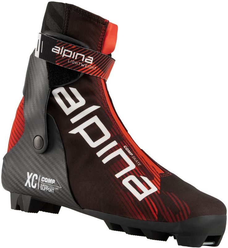 Alpina Comp Skate -23 Längdpjäxor Red/Black, EU 45