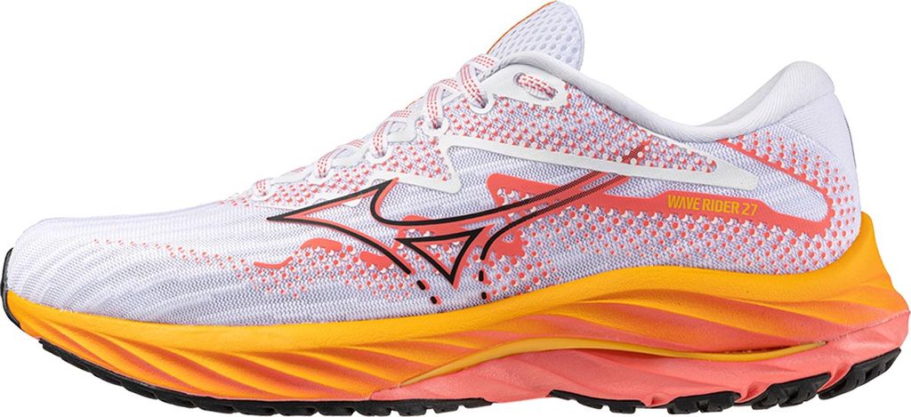 Mizuno Wave Rider 27 W Löparskor White/Black/Dubarry, UK 4