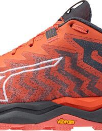 Mizuno Wave Daichi 8 W Trailskor Hot Coral/White/Turbulence, UK 4
