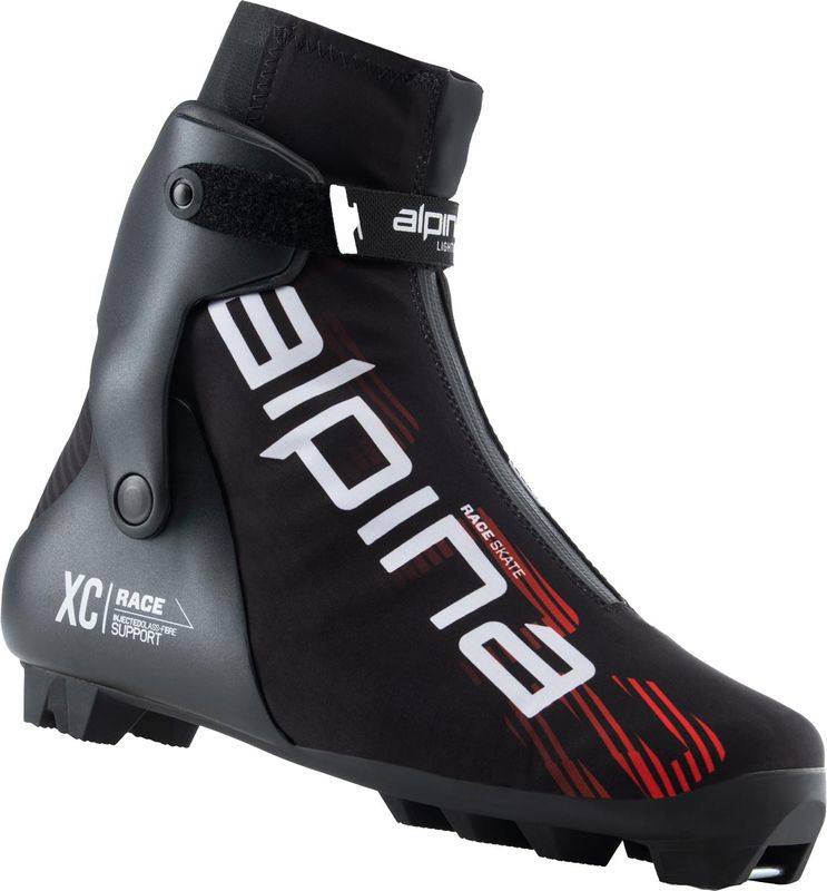 Alpina Race Skate Längdpjäxor Black/Red, EU 38