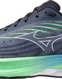 Mizuno Wave Skyrise 6 M Löparskor Vintage Indigo/White/Neo Mint, UK 10,5