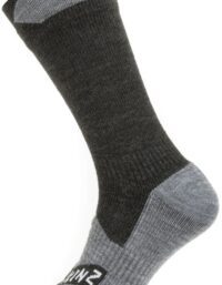 SealSkinz All Weather Mid Sock Våtsockor Black/Grey, 47/49