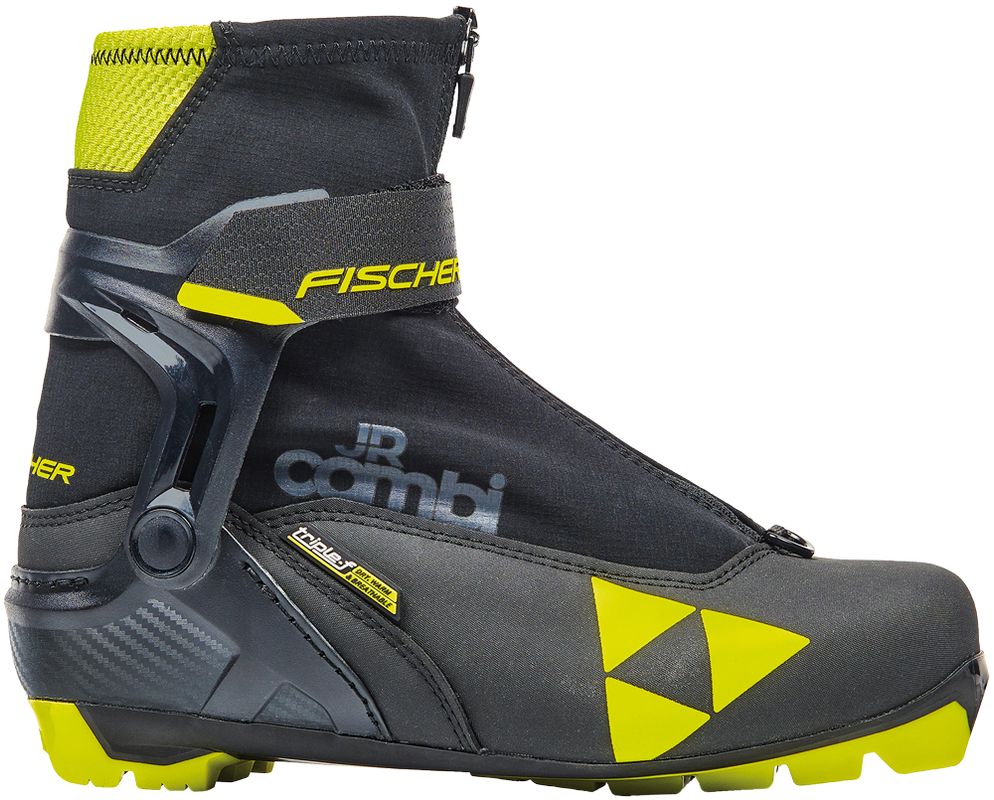 Fischer Junior Combi Längdpjäxor Black/Yellow, EU 40