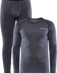 Craft Core Wool Merino Set M Underställ Set Blaze/Melange, S